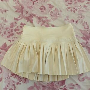 Gold hinge skirt light yellow